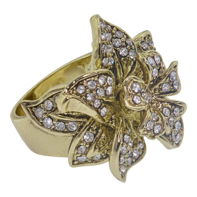 Heidi Daus®"Four Seasons Of Bloom" Crystal Floral Ring
