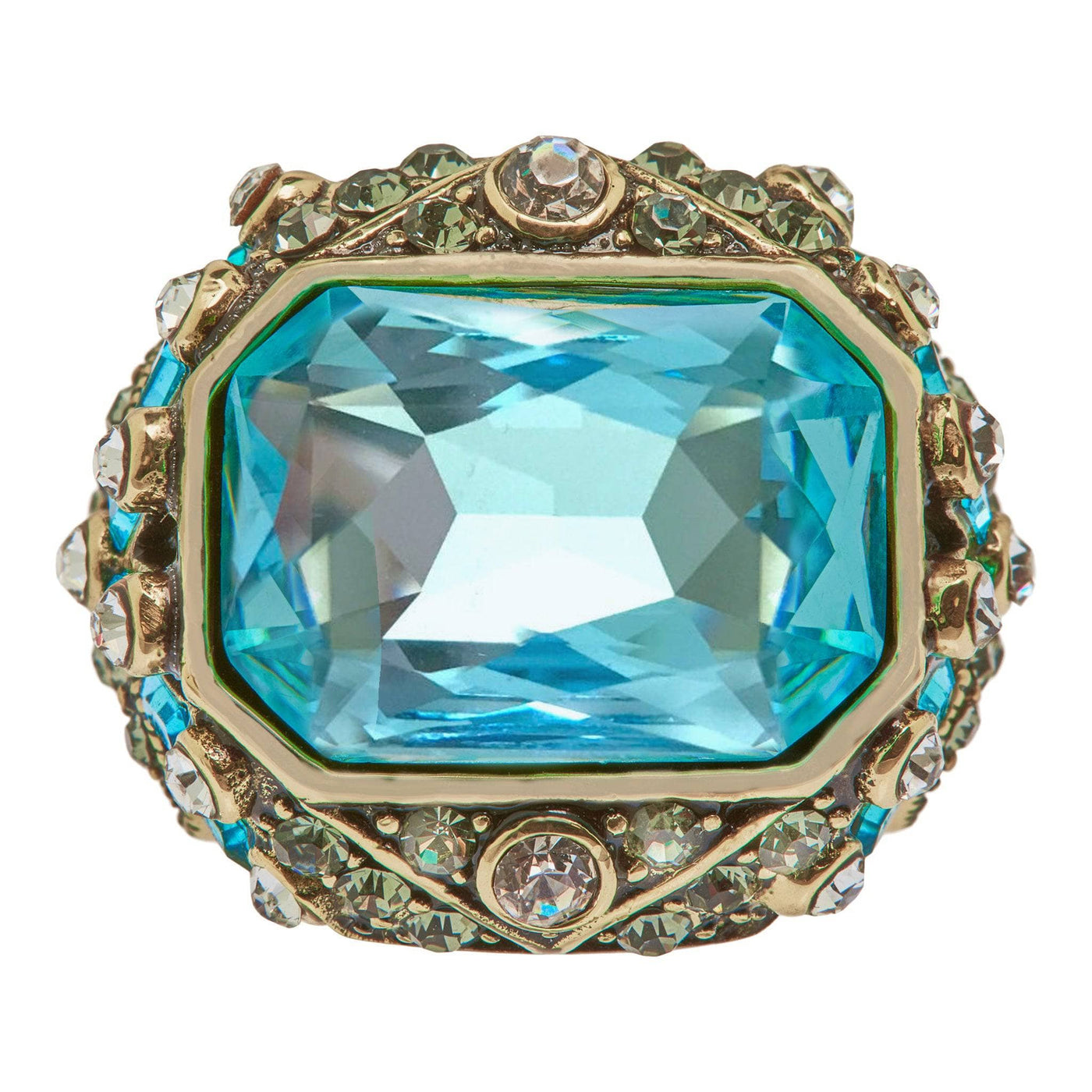 HEIDI DAUS®"Crystal Hue Persuasion" Crystal Deco Ring