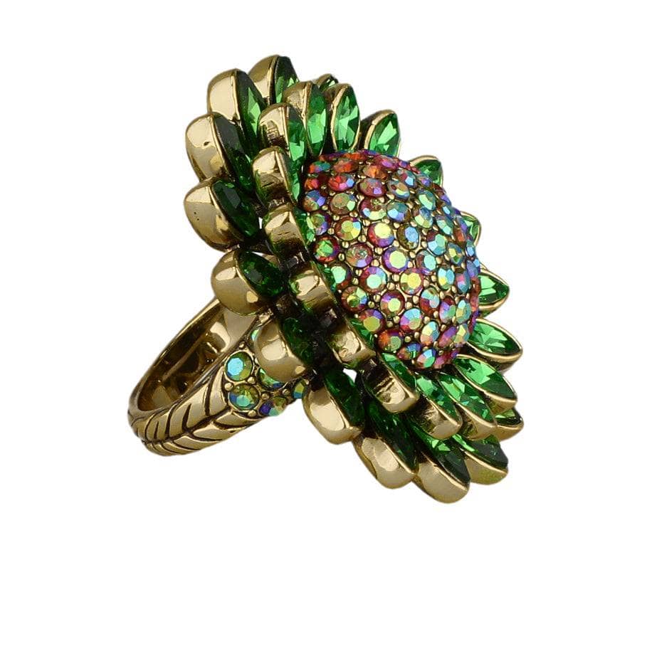 HEIDI DAUS®"Solaris" Crystal Floral Ring