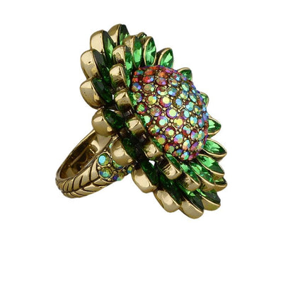 HEIDI DAUS®"Solaris" Crystal Floral Ring