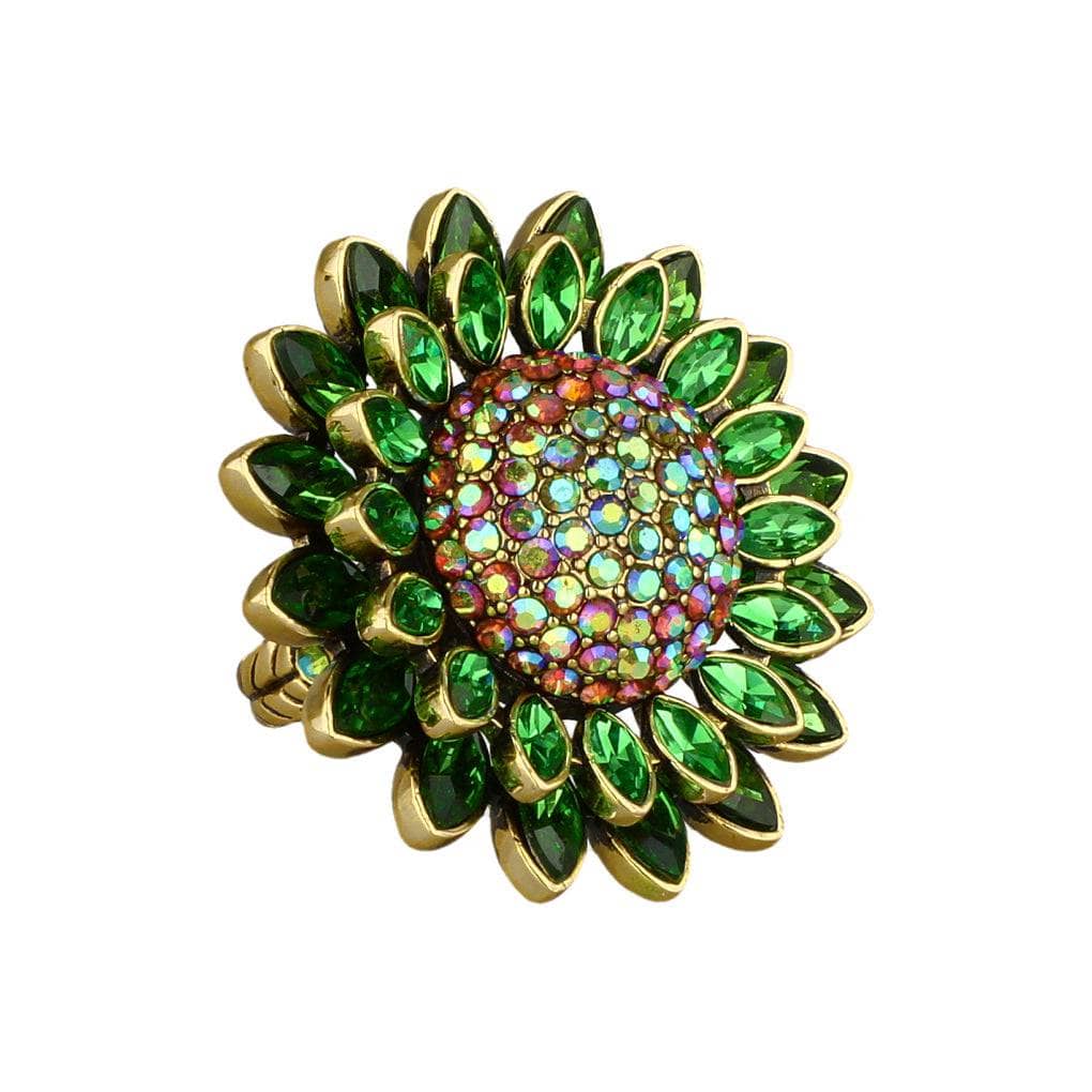 HEIDI DAUS®"Solaris" Crystal Floral Ring