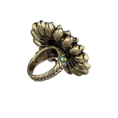 HEIDI DAUS®"Solaris" Crystal Floral Ring