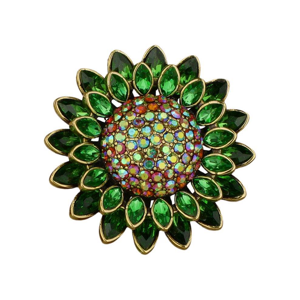 HEIDI DAUS®"Solaris" Crystal Floral Ring