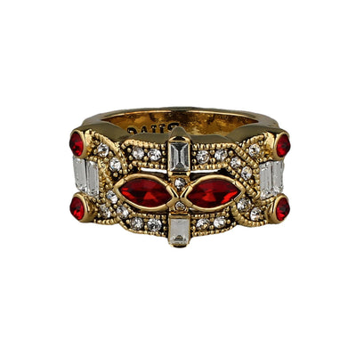 HEIDI DAUS®"It's A Fine Line" Crystal Art Deco Ring