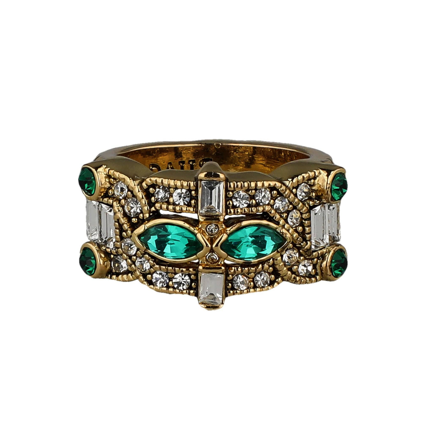 HEIDI DAUS®"It's A Fine Line" Crystal Art Deco Ring