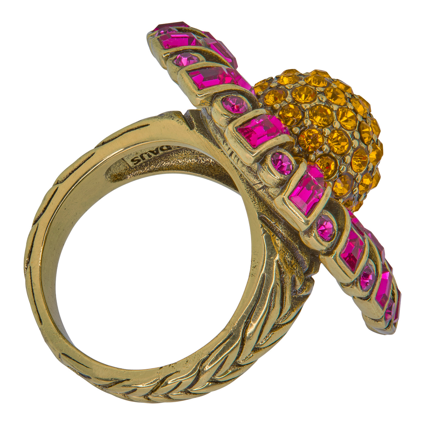 HEIDI DAUS®"Dazzling Dahlia" Crystal Floral Ring