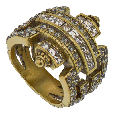 Heidi Daus® "Distinguished Opulence" Crystal Art Deco  Ring