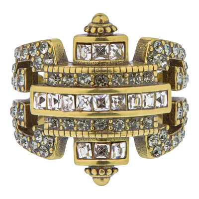 Heidi Daus® "Distinguished Opulence" Crystal Art Deco  Ring