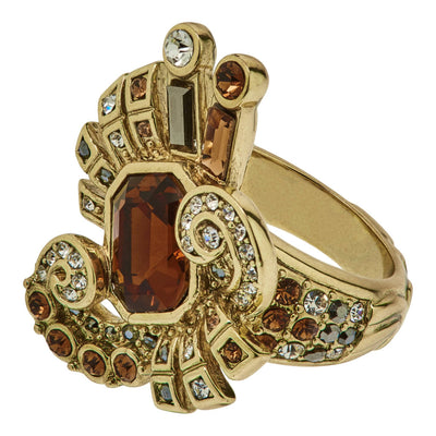 HEIDI DAUS®"French Ribbon" Crystal Bow Deco Ring HEIDI DAUS®