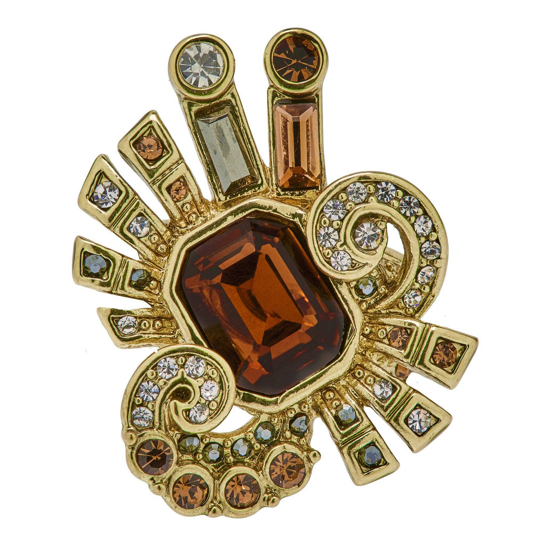 HEIDI DAUS®"French Ribbon" Crystal Bow Deco Ring HEIDI DAUS®