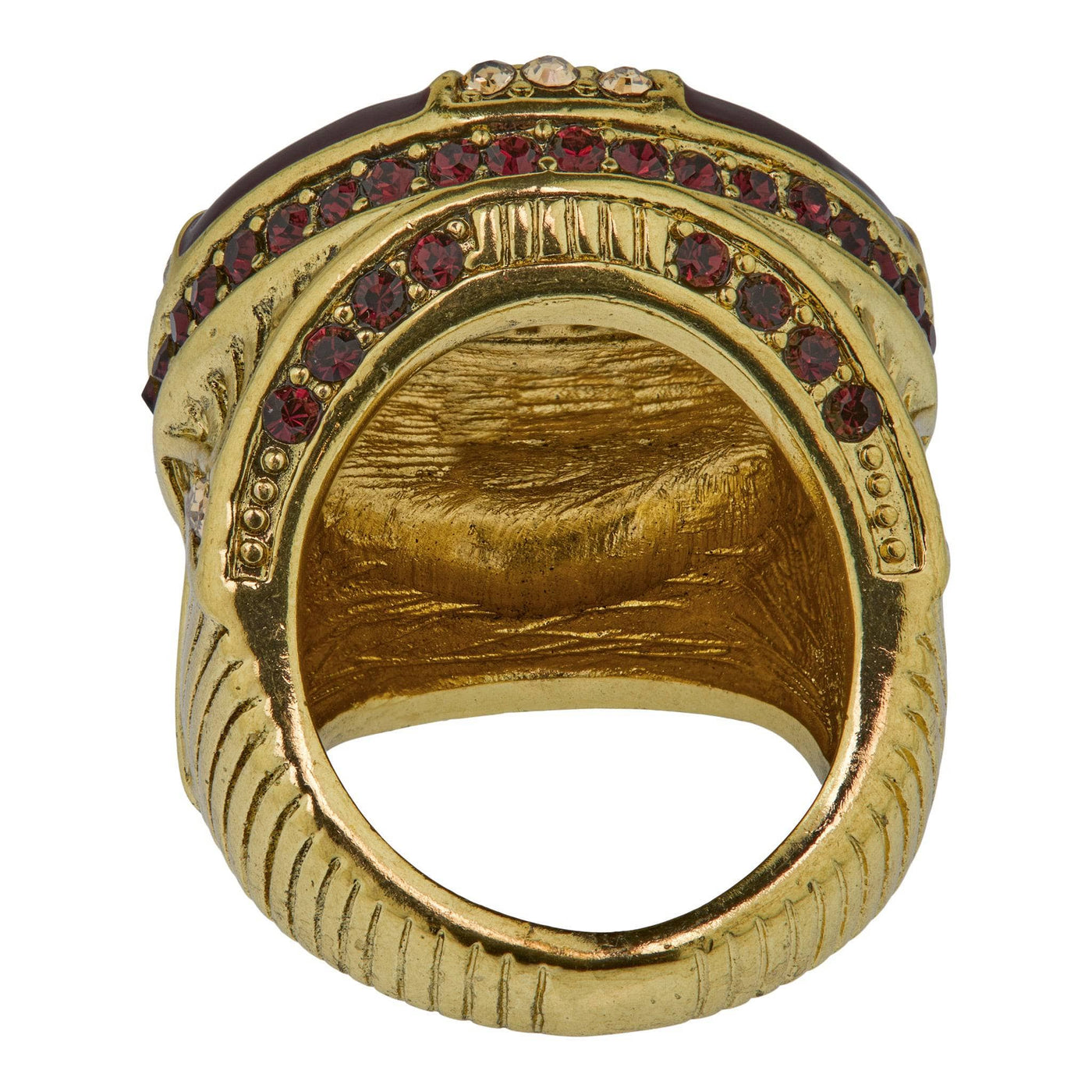 HEIDI DAUS® "Newport Chic Grande" Enamel & Crystal Deco Ring