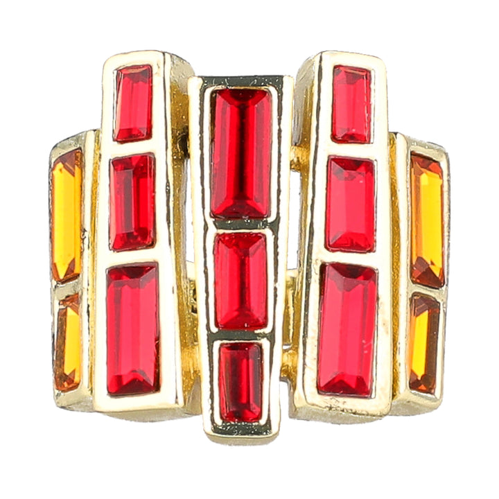 HEIDI DAUS® "Stroke of Genius" Crystal Art Deco Ring