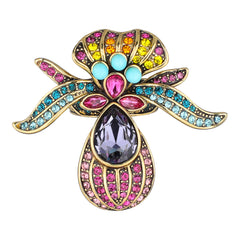 HEIDI DAUS®"Jack In The Pulpit" Crystal Floral  Ring