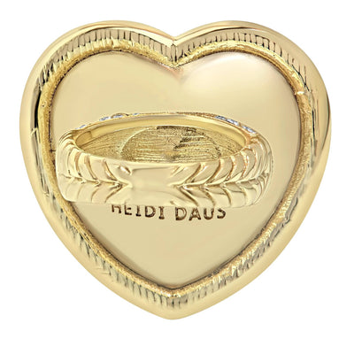 Heidi Daus®"Lovely L'Amore" Crystal Heart Ring