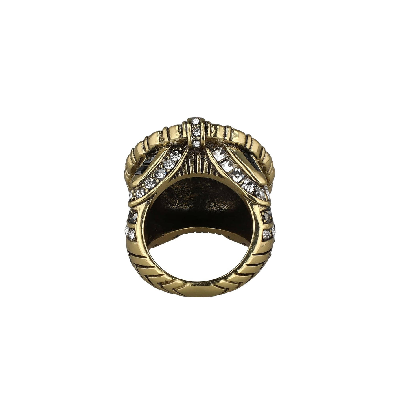 HEIDI DAUS® "Guilty Pleasure" Crystal Art Deco Ring
