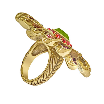 Heidi Daus®"Gerber Daisy Crazy" Crystal Floral Ring