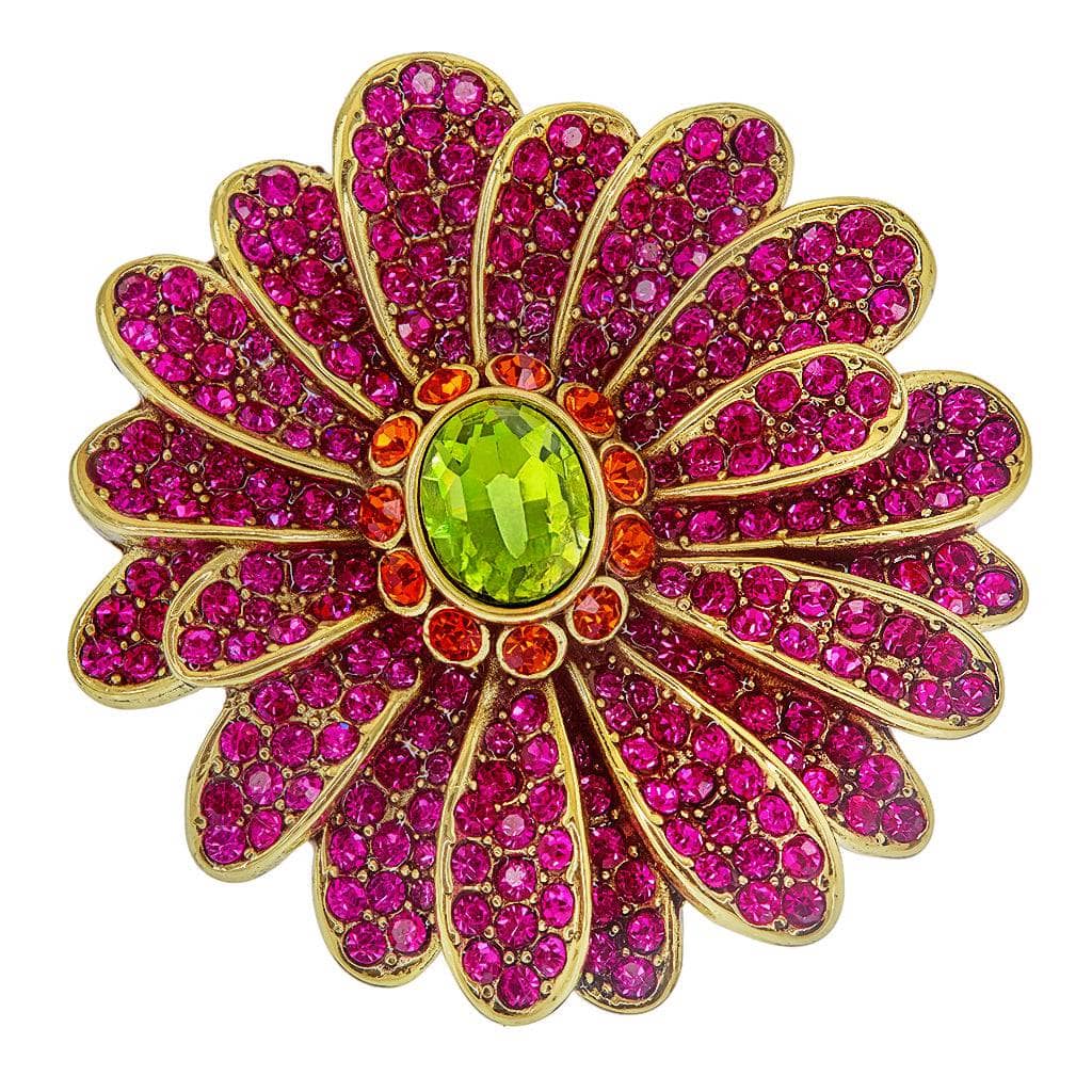 Heidi Daus®"Gerber Daisy Crazy" Crystal Floral Ring