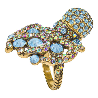 HEIDI DAUS®"Guardian Of The Deep" Crystal Octopus Ring