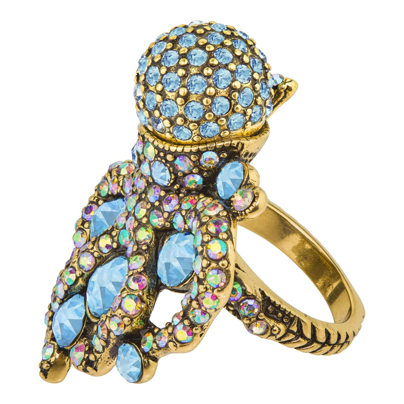 HEIDI DAUS®"Guardian Of The Deep" Crystal Octopus Ring