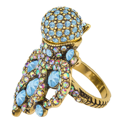 HEIDI DAUS®"Guardian Of The Deep" Crystal Octopus Ring