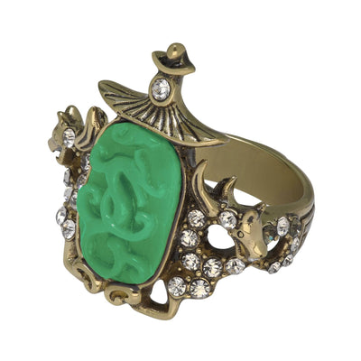 HEIDI DAUS®"Collective Wisdom" Crystal Resin Chinoise Ring