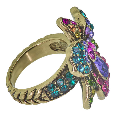 HEIDI DAUS®"Rio Beauty" Crystal Floral Ring