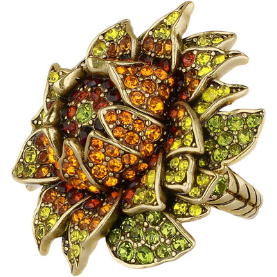 Heidi Daus®"Late Bloomer" Crystal Flower Ring