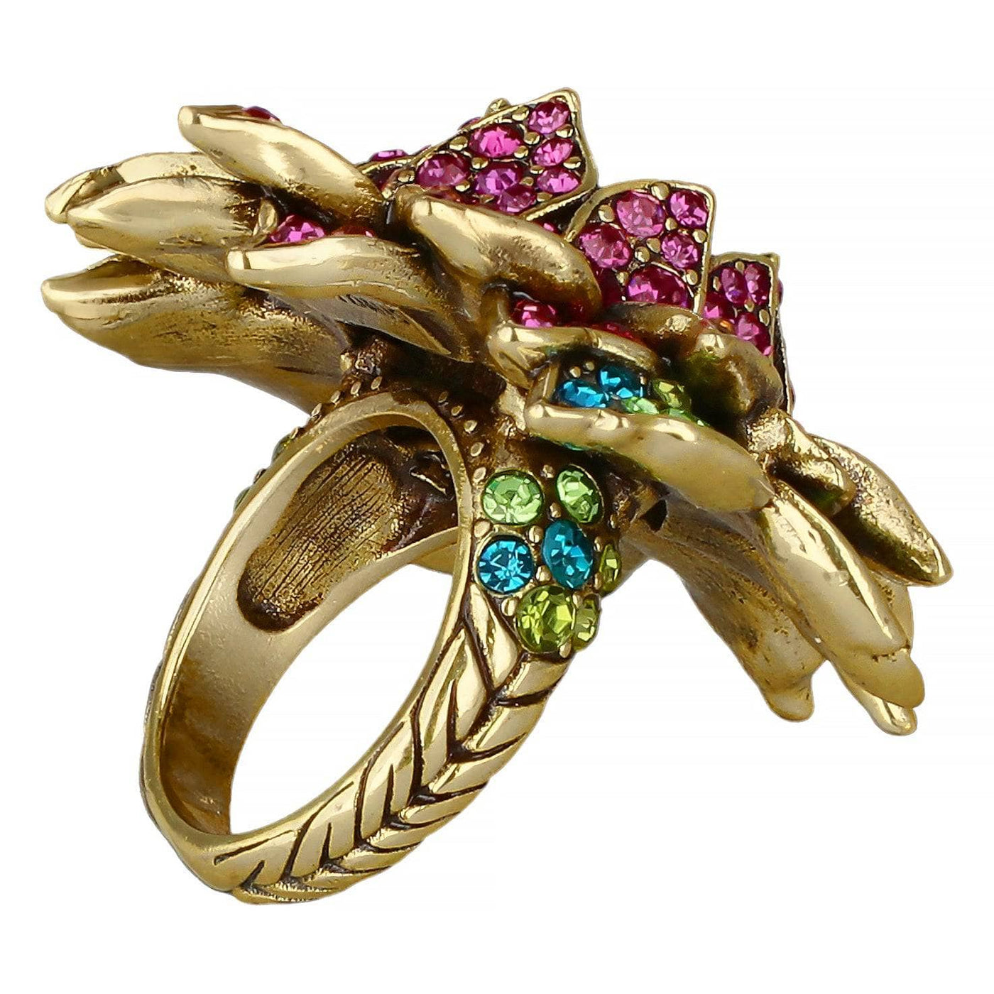 Heidi Daus®"Late Bloomer" Crystal Flower Ring