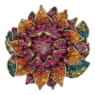 Heidi Daus®"Late Bloomer" Crystal Flower Ring