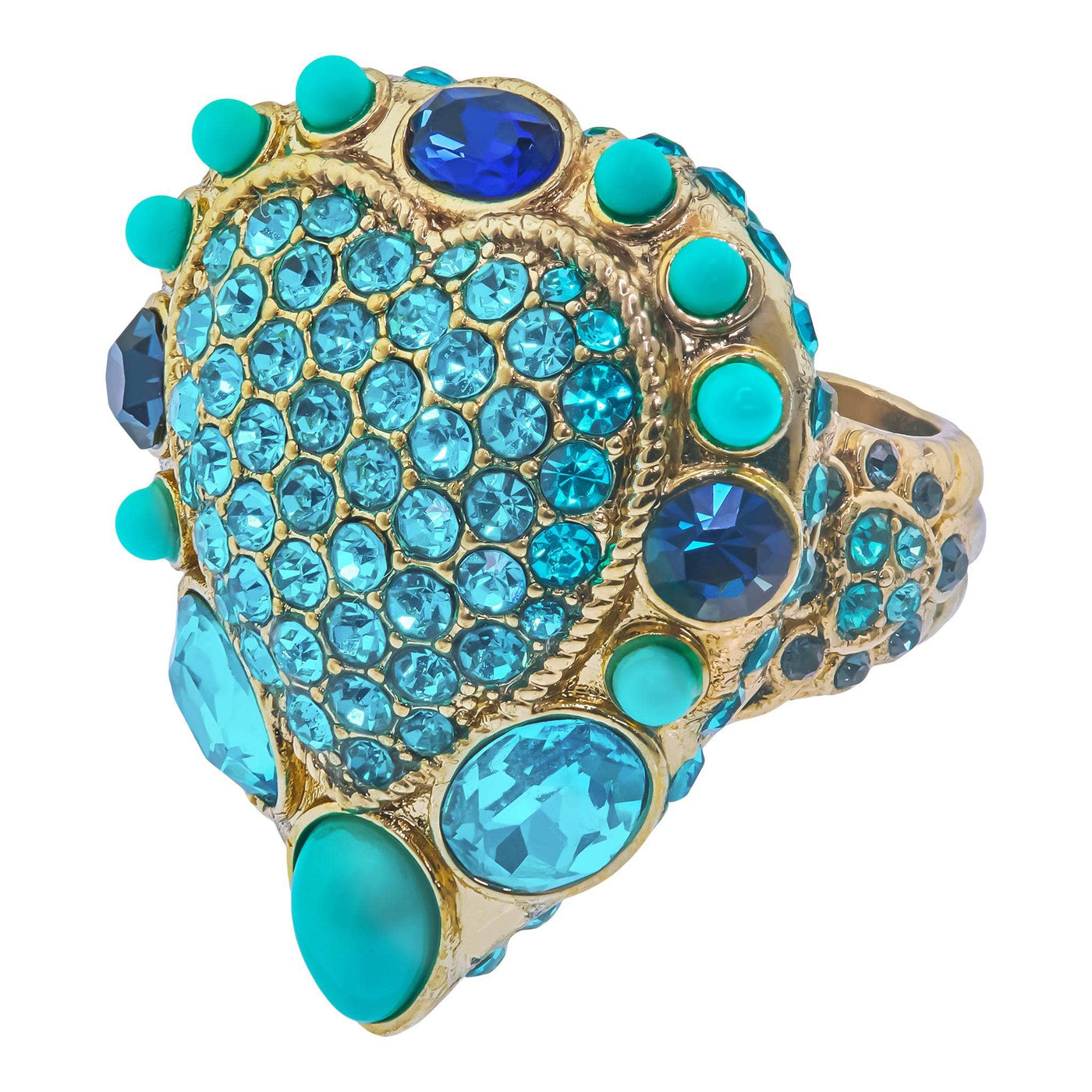 Heidi Daus®"Santa Fe" Beaded Crystal Heart Ring