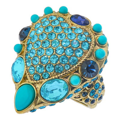Heidi Daus®"Santa Fe" Beaded Crystal Heart Ring