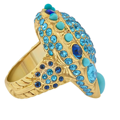 Heidi Daus®"Santa Fe" Beaded Crystal Heart Ring