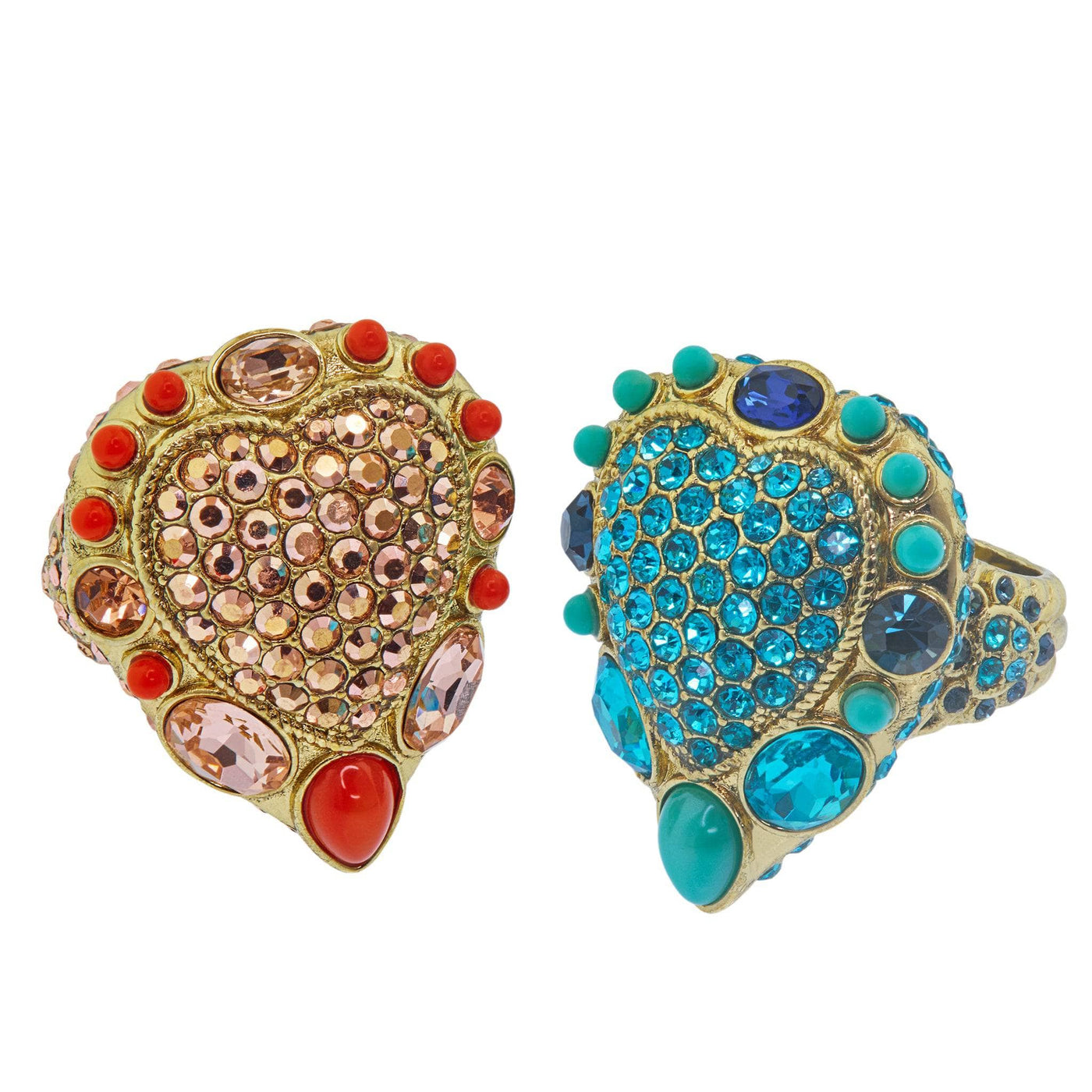 Heidi Daus®"Santa Fe" Beaded Crystal Heart Ring