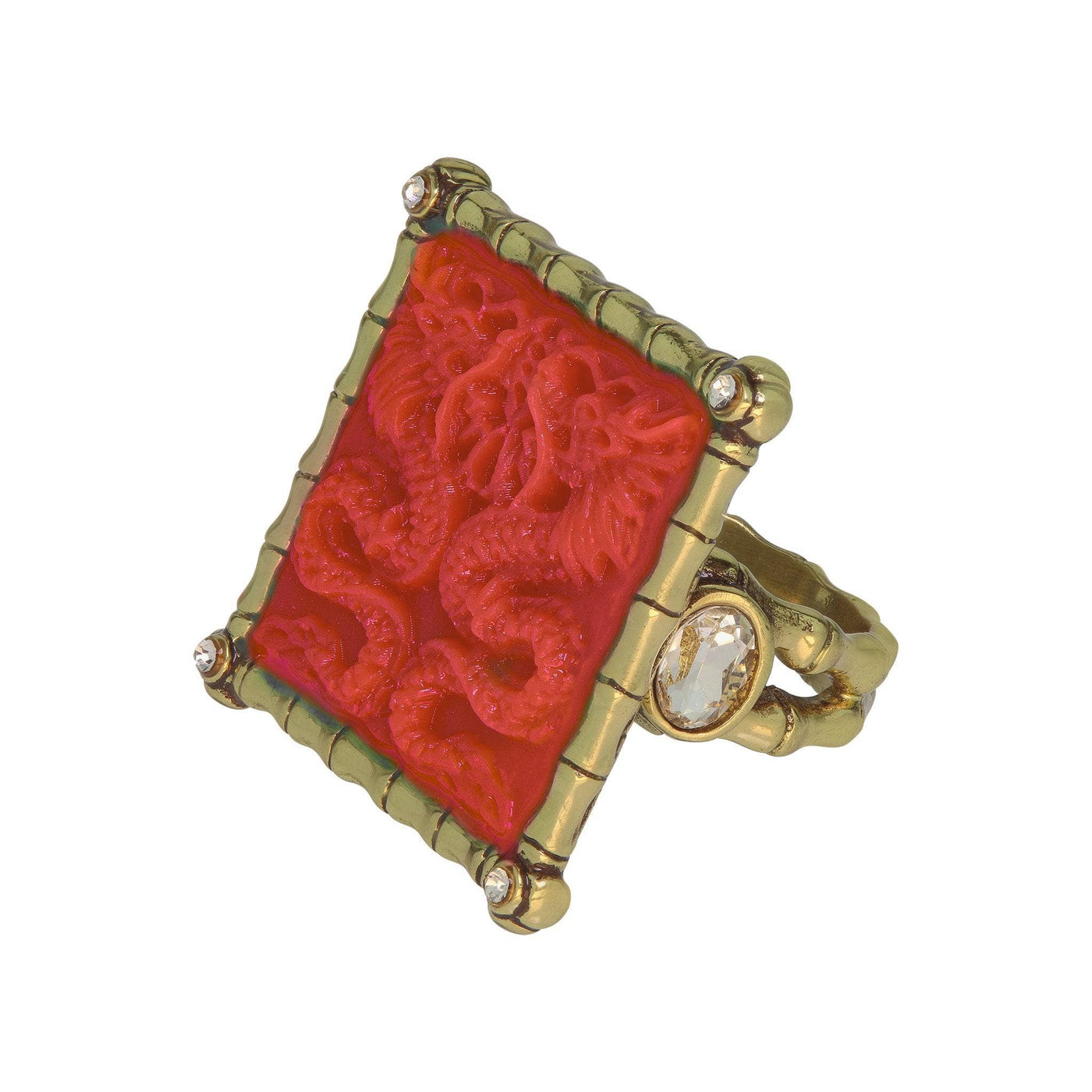 HEIDI DAUS®"Lots of Luck Dragon" Crystal  Dragon Ring