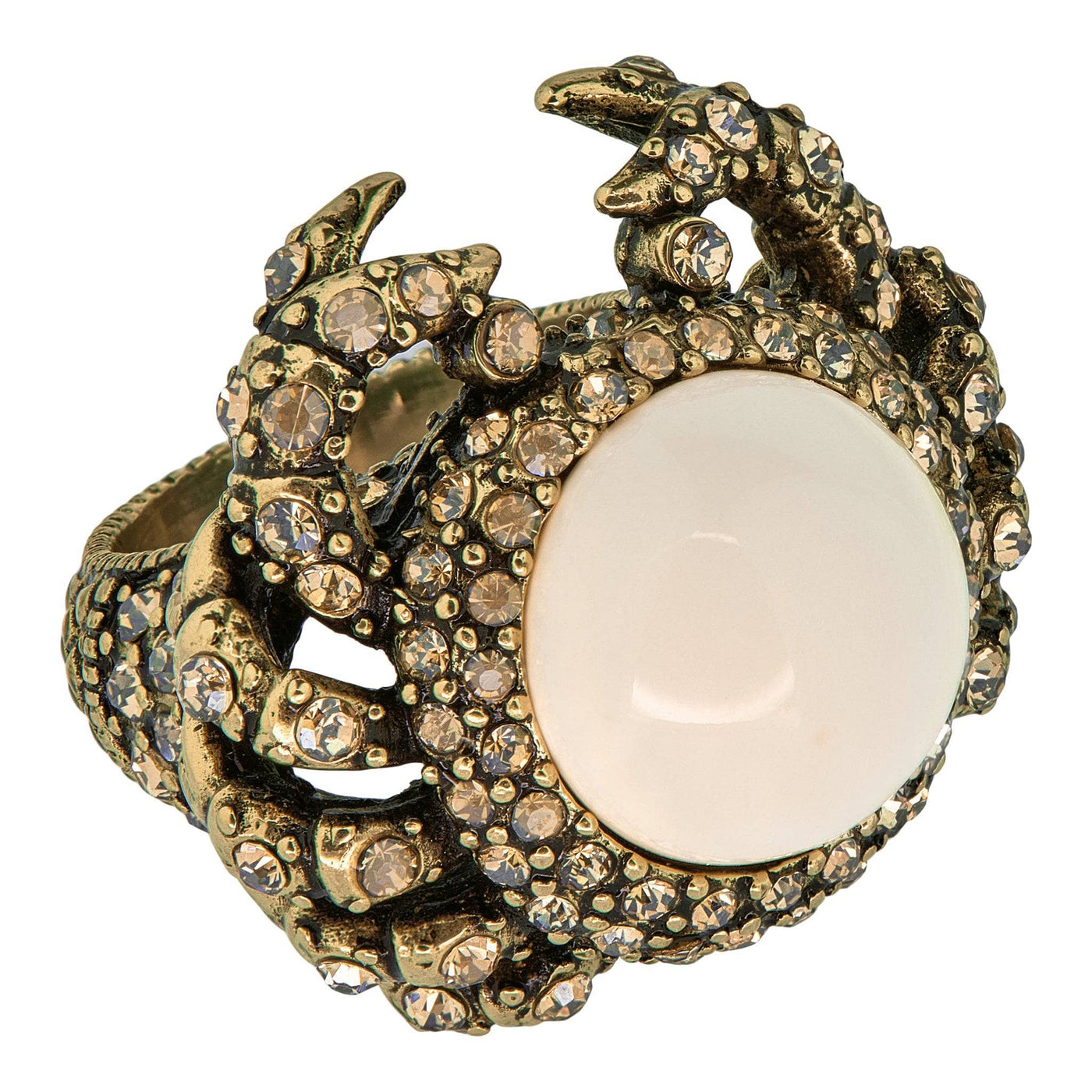 HEIDI DAUS®"Chesapeake Beauty" Beaded Crystal Crab Ring