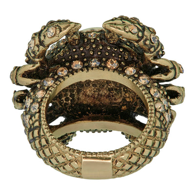 HEIDI DAUS®"Chesapeake Beauty" Beaded Crystal Crab Ring