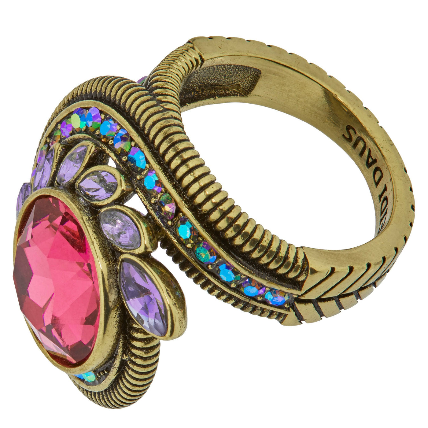 HEIDI DAUS®"Swirl Happy" Crystal Statement Ring HEIDI DAUS®