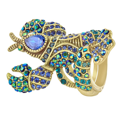 HEIDI DAUS®"Lobster Tales" Crystal Lobster Ring