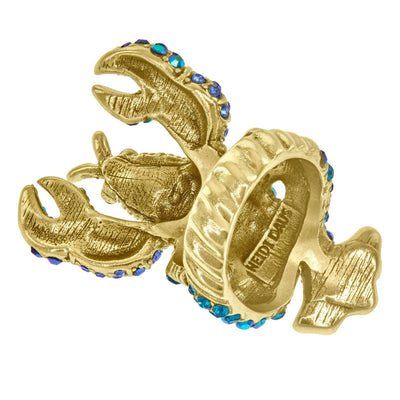 HEIDI DAUS®"Lobster Tales" Crystal Lobster Ring