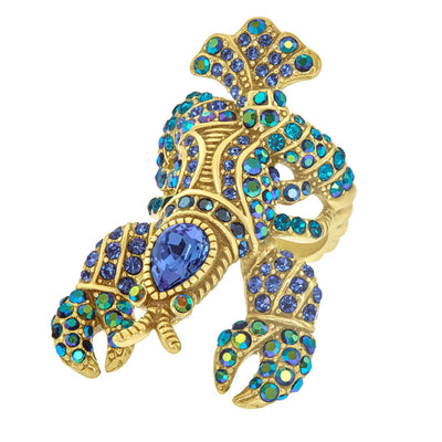 HEIDI DAUS®"Lobster Tales" Crystal Lobster Ring