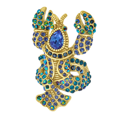 HEIDI DAUS®"Lobster Tales" Crystal Lobster Ring