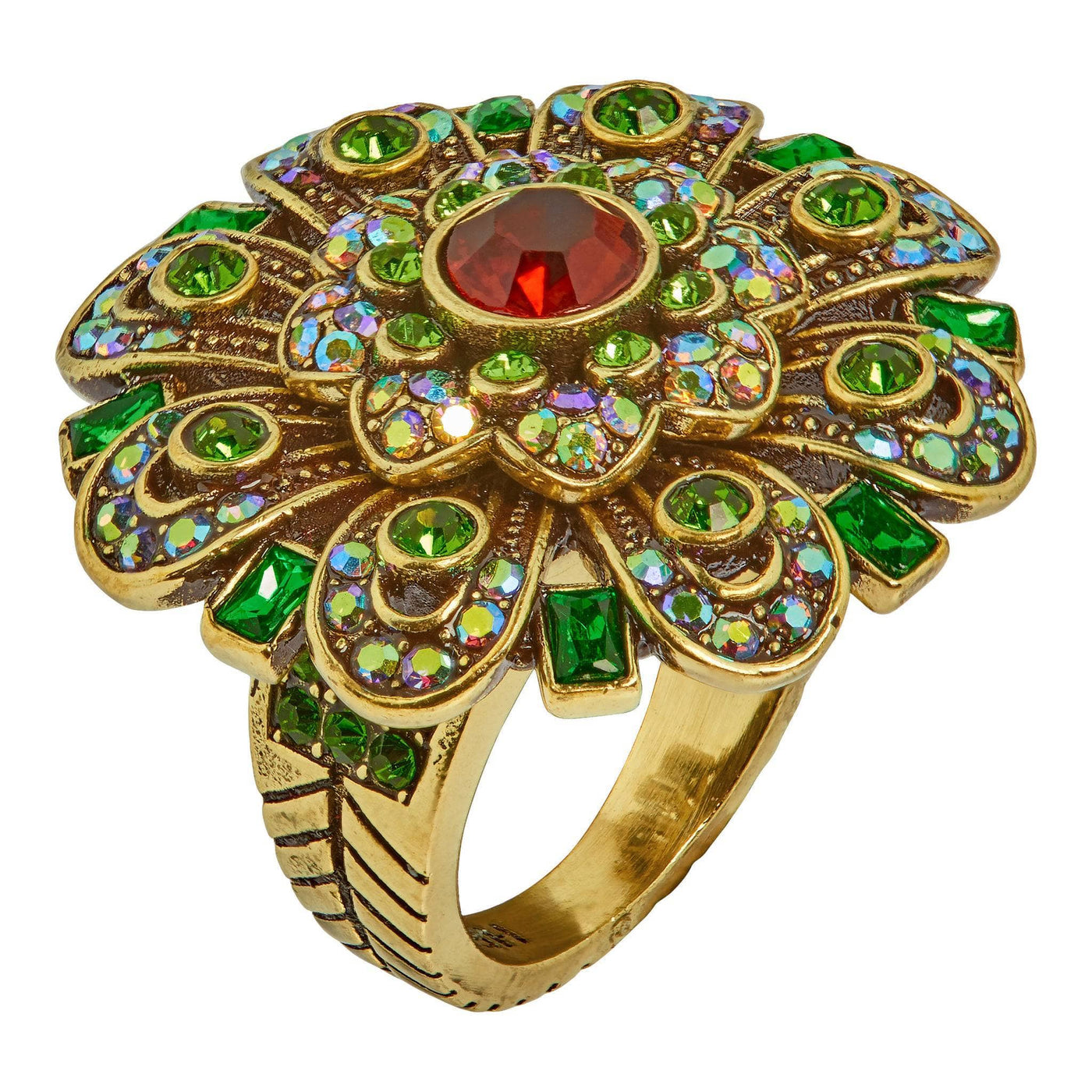 HEIDI DAUS®"It's Good To Be Queen" Crystal Art Deco Ring