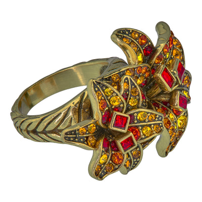 Heidi Daus® "Abundant Beauty" Crystal Floral Ring