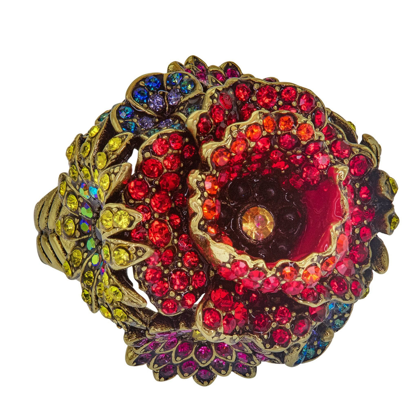 Wildflower Garden Crystal Floral Ring
