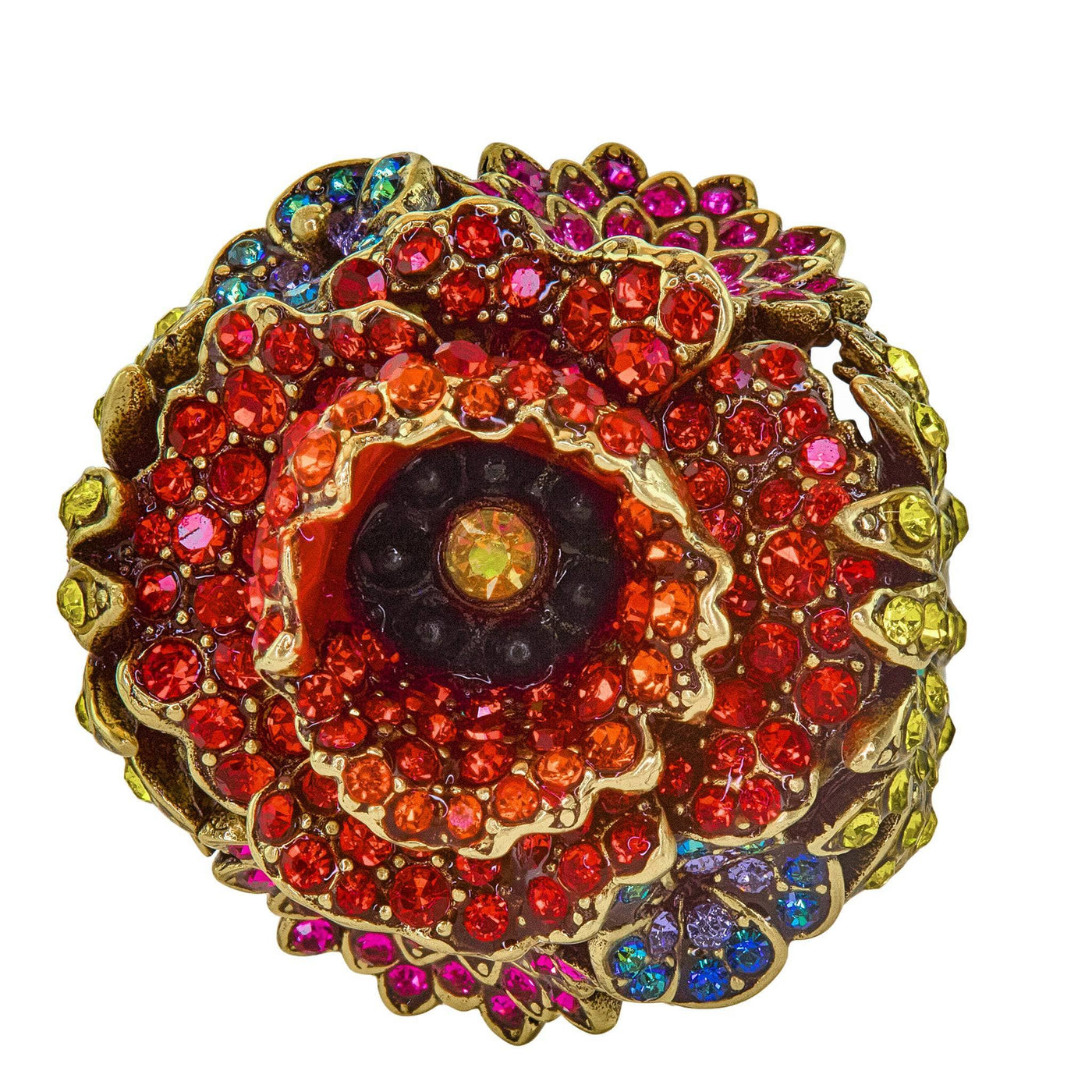 Details of Wildflower Garden Crystal Floral Ring