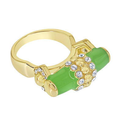 Heidi Daus®"Slim Pickens" Crystal & Enamel Ring
