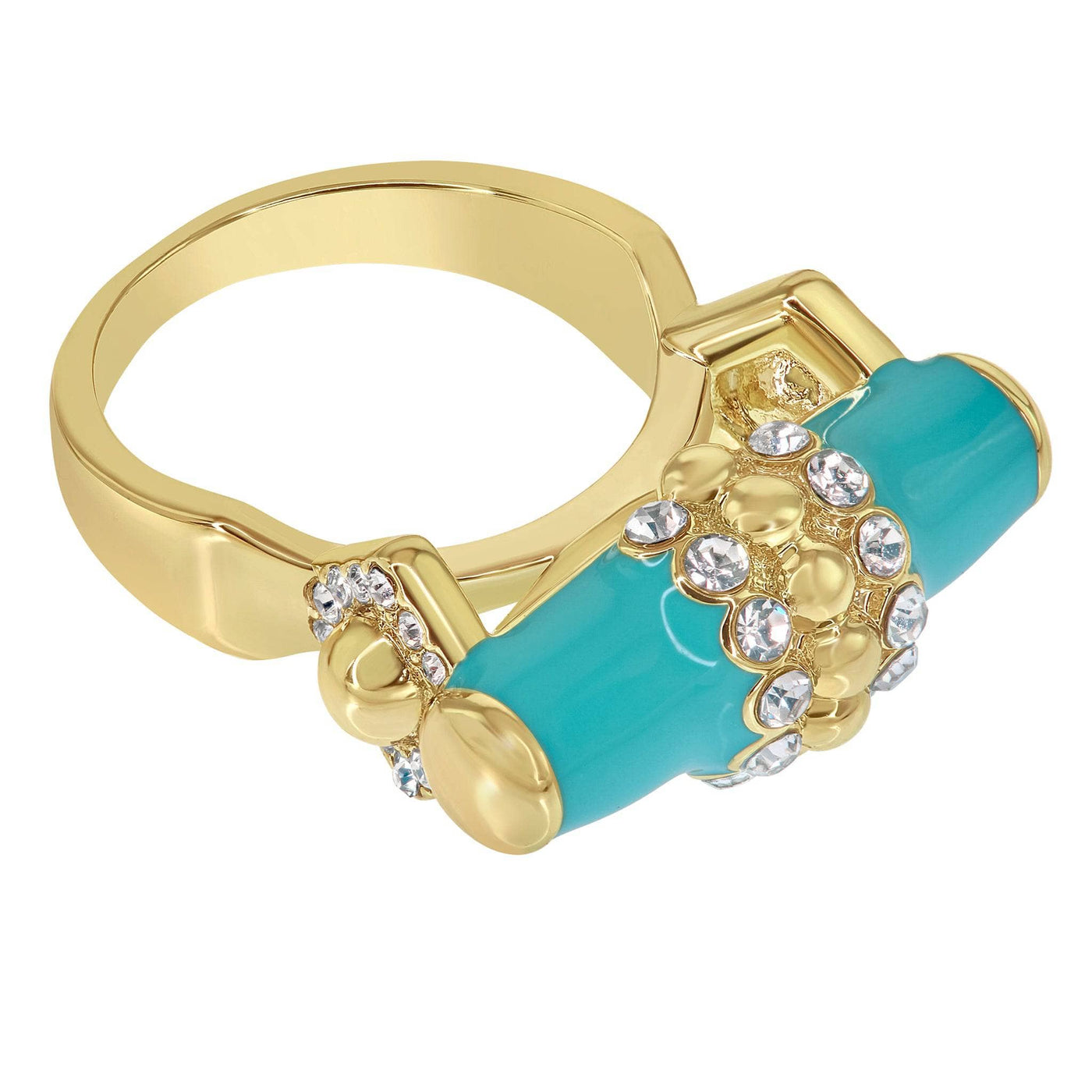 Heidi Daus®"Slim Pickens" Crystal & Enamel Ring