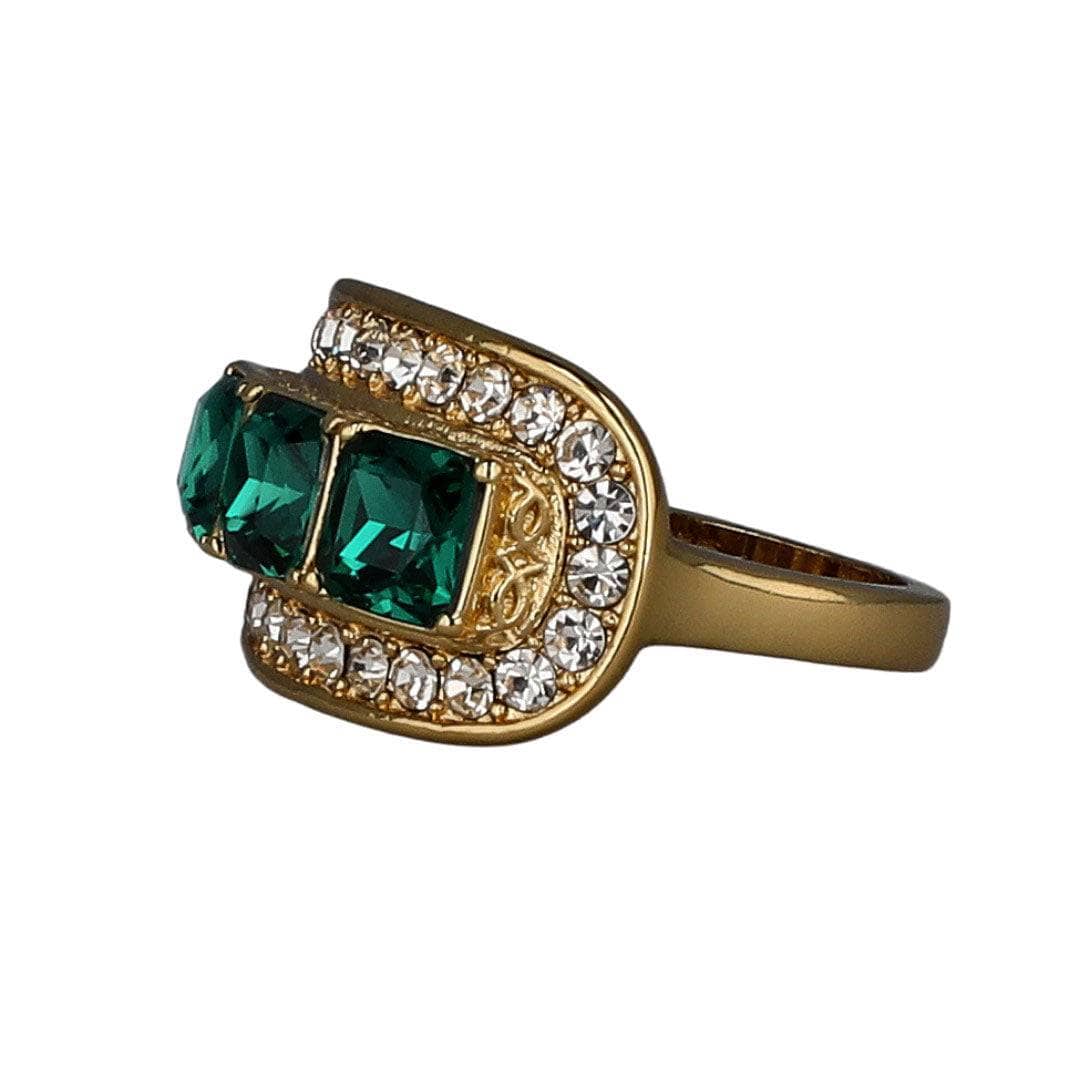 HEIDI DAUS®"Posh Classic" Crystal Art Deco Ring