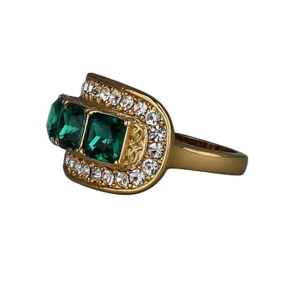 HEIDI DAUS®"Posh Classic" Crystal Art Deco Ring