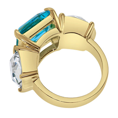 Heidi Daus® "The Golden Age" Crystal Deco Ring